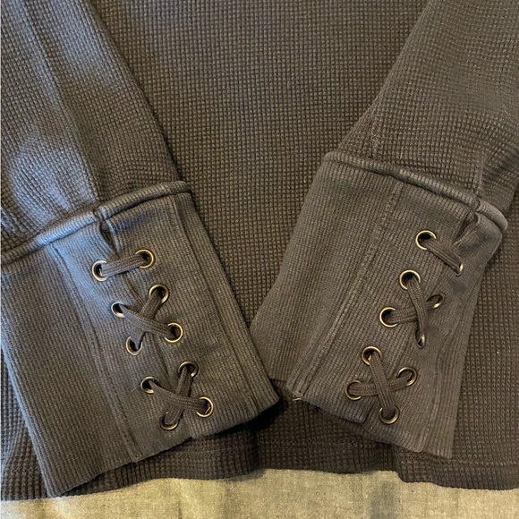 We The Free Lapis Cuff Thermal Long Sleeve Tee - Picture 3 of 7